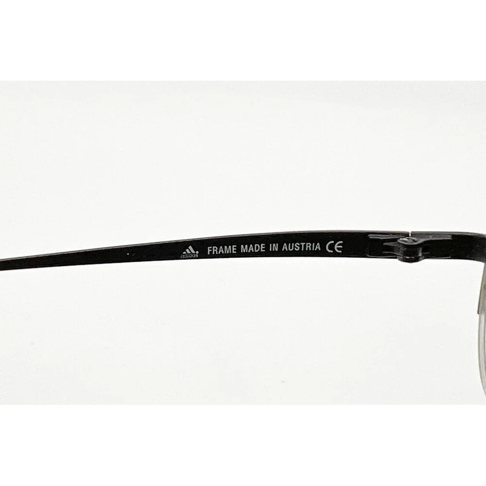 Adidas Eyeglasses Mens Black Blue Half Rim Frame af01 50 6053 52-19-140